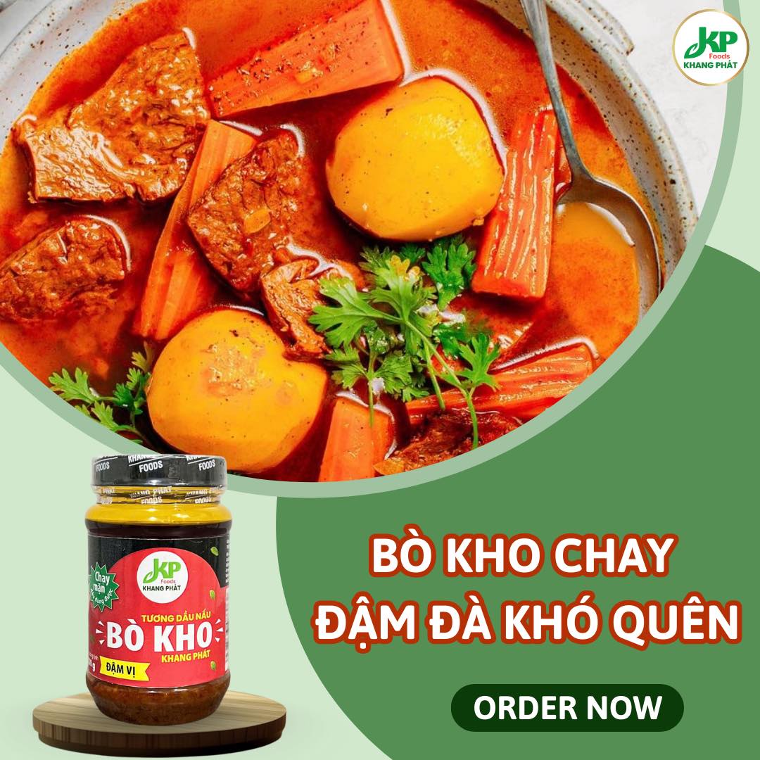 Tương Bò Kho Chay - Đậm đà khó quên