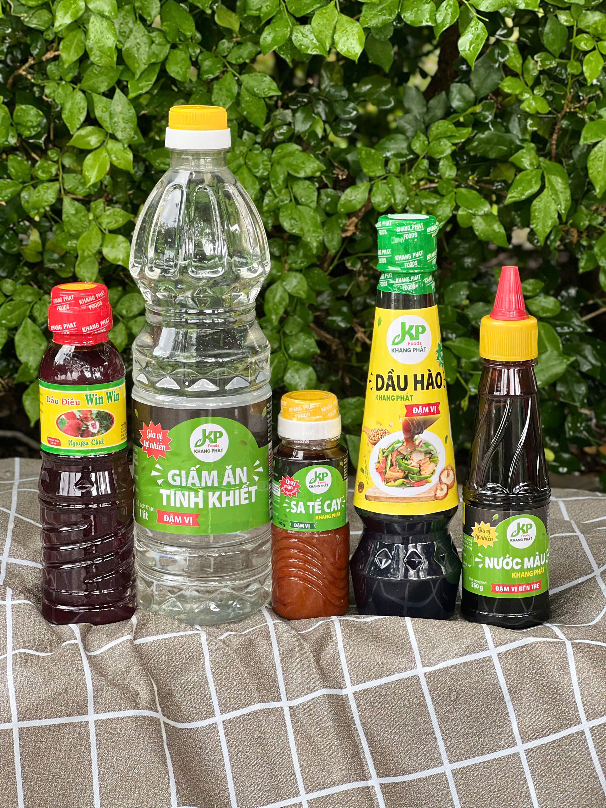 Bộ dầu - giấm - sa tế Khang Phát